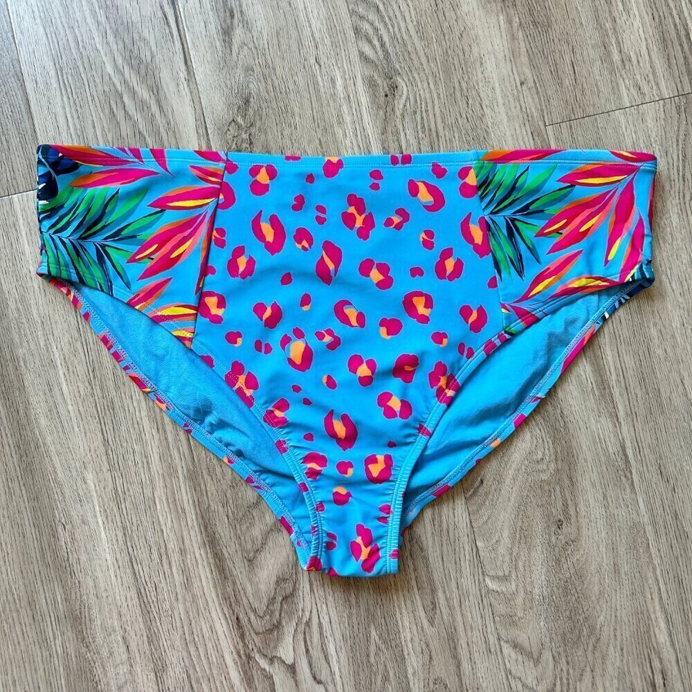 Tabitha Brown x Target Tropical Leopard Bikini Swim Bottom Size 3X NWOT - Picture 2 of 5